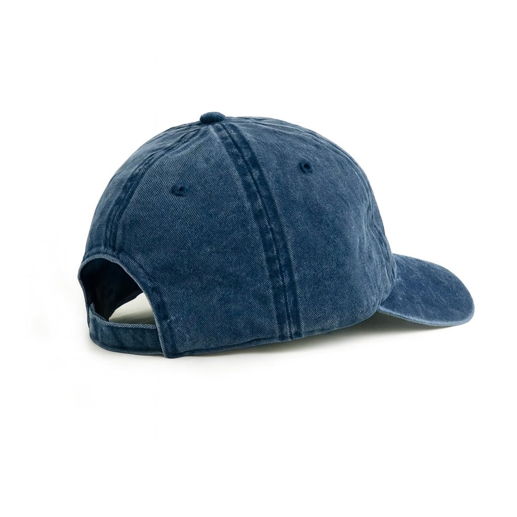 Acid-Washed Baseball Cap – Blue