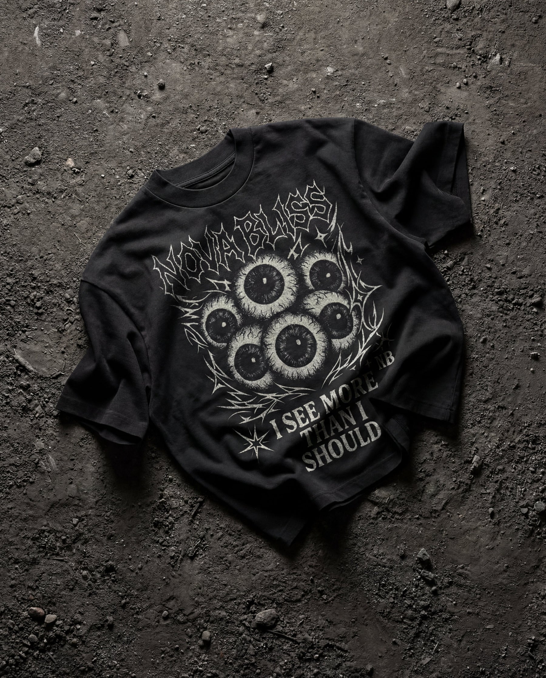 I See More Than I Should Black Boxy Tee