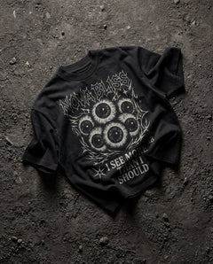 I See More Than I Should Black Boxy Tee