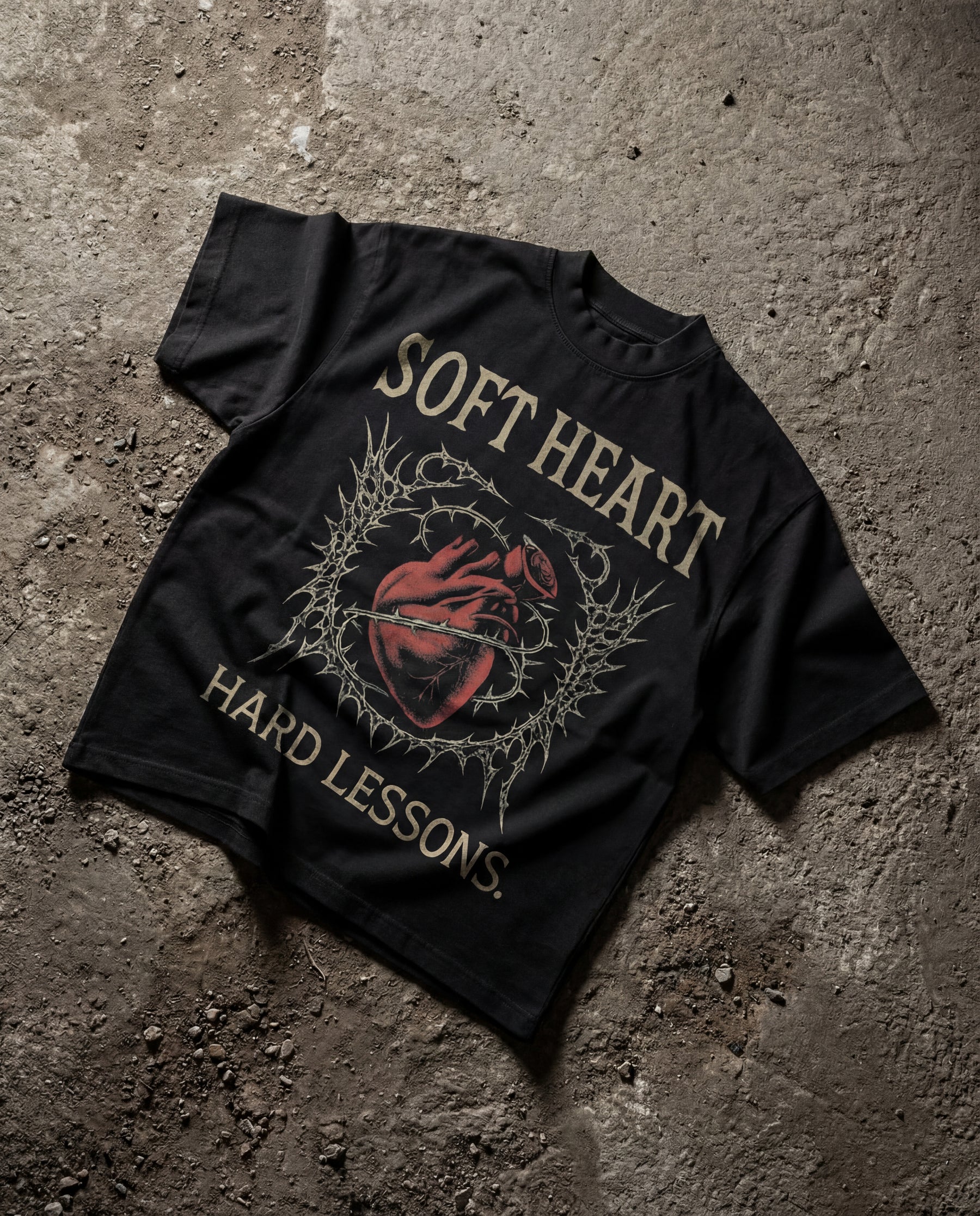 Hard Lessons Black Boxy Tee