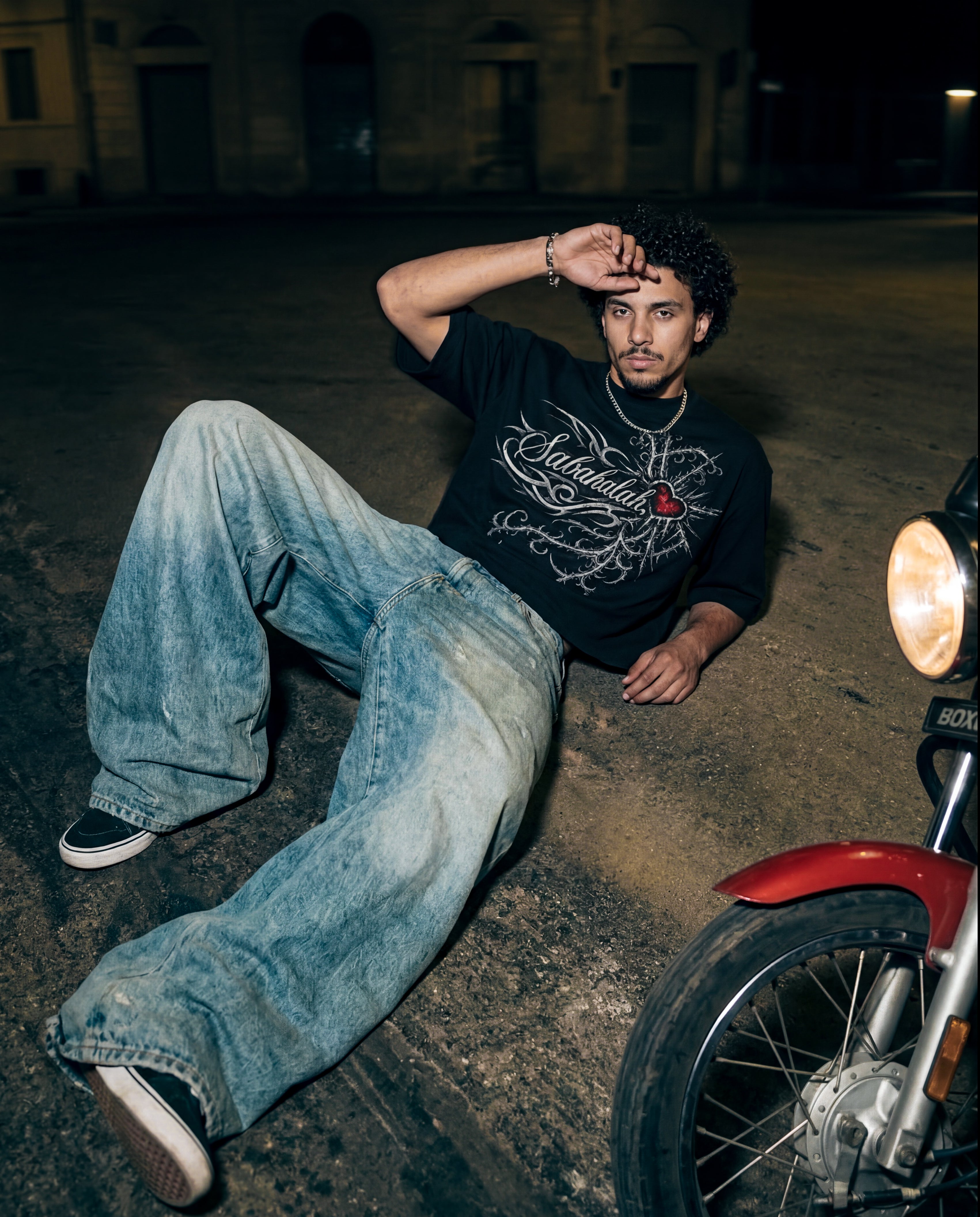 Sabahlalah Thorn Heart Script Tee