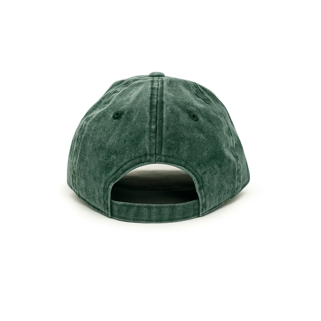 Acid-Washed Baseball Cap – Green