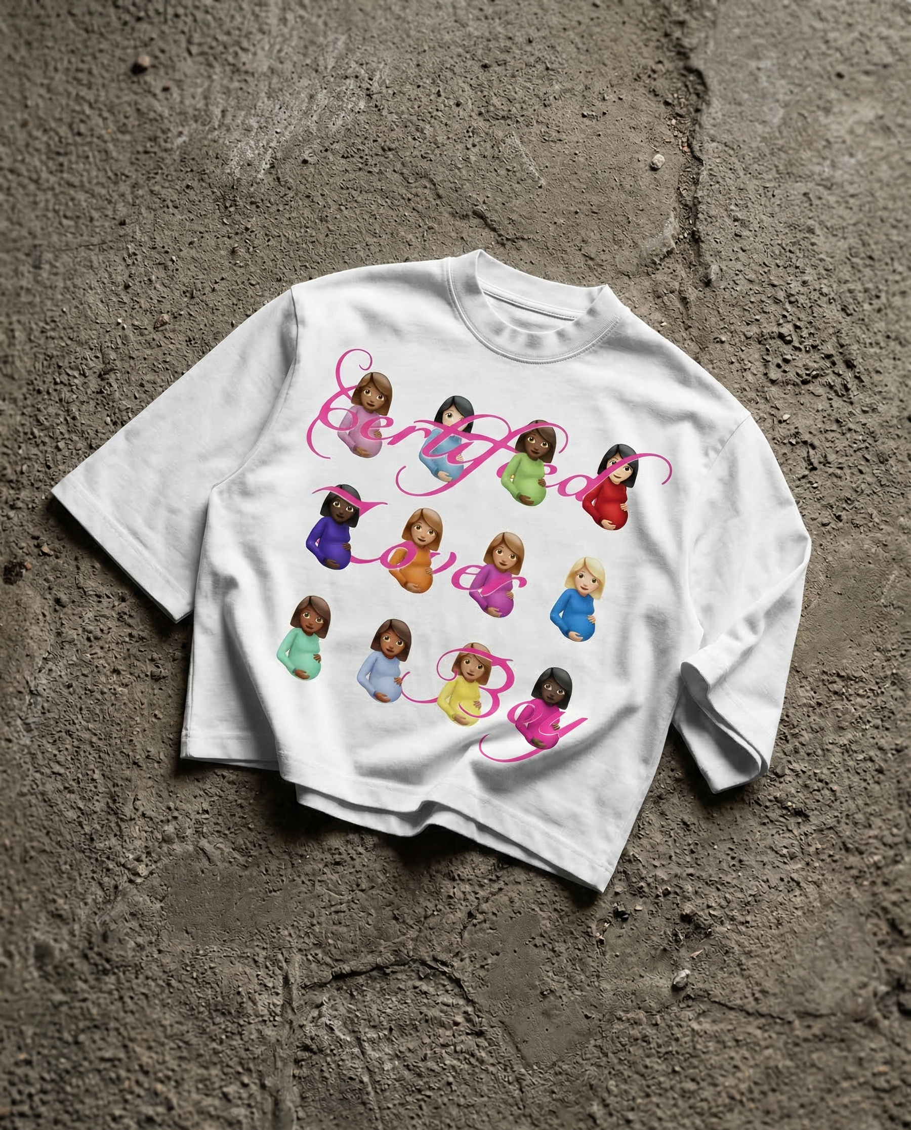 Love Boy White Boxy Tee