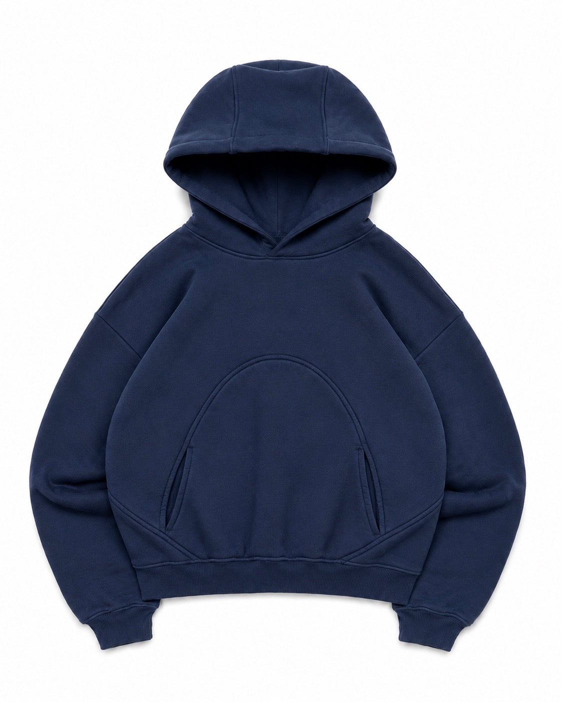 SRBL NAVY BOXY HOODIE