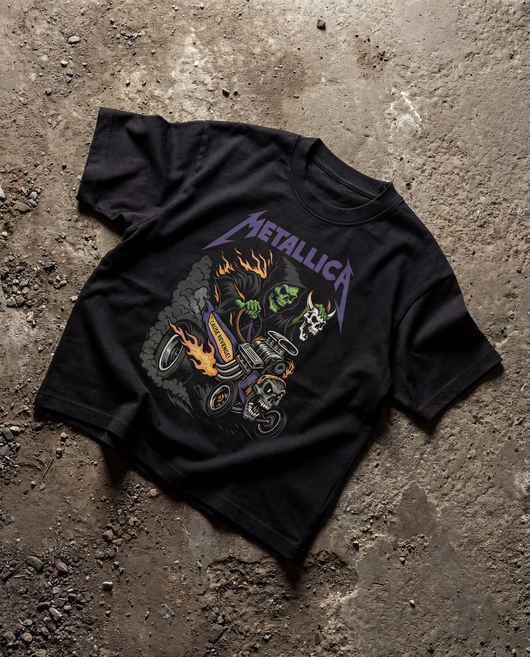 Metallica Black Boxy Tee