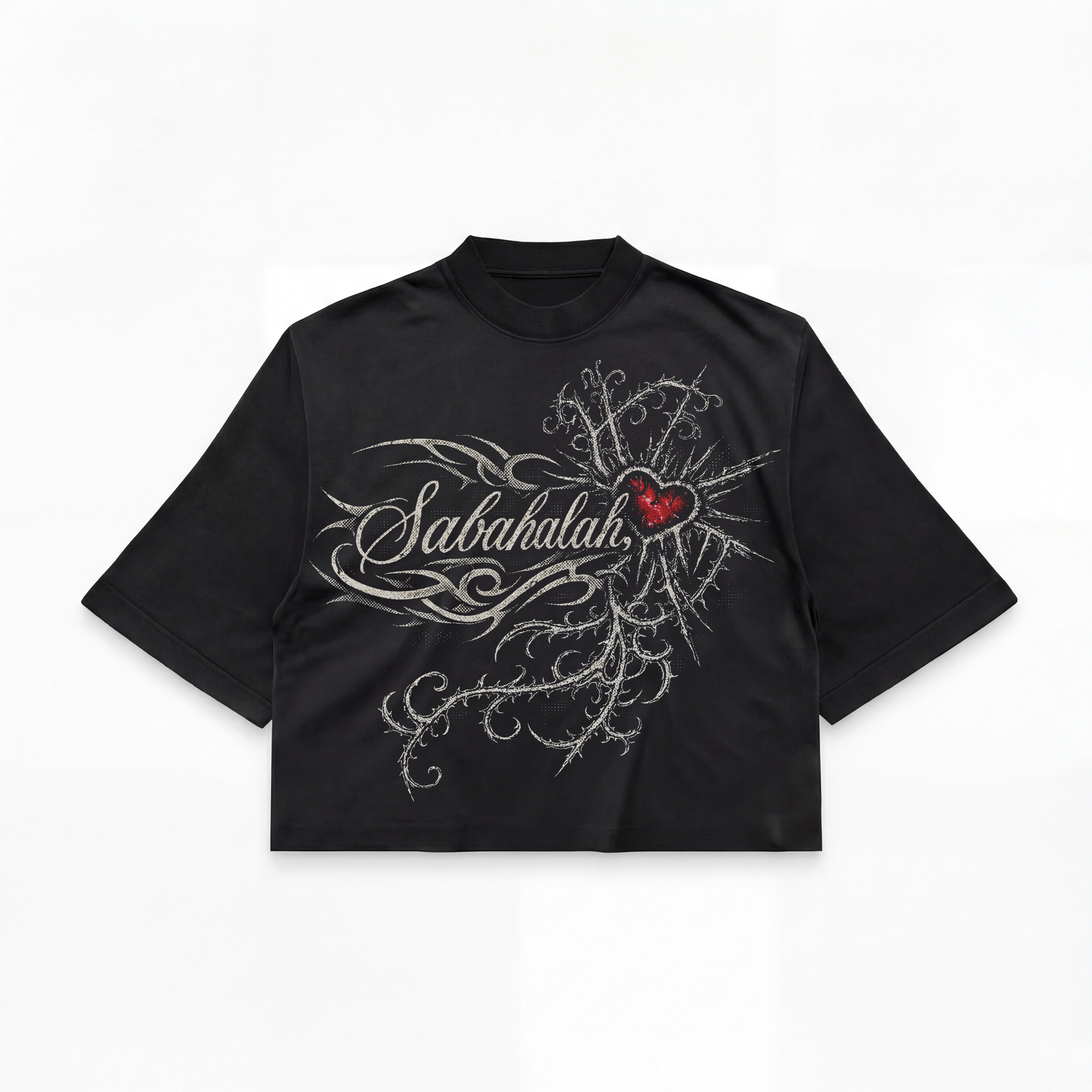 Sabahlalah Thorn Heart Script Tee