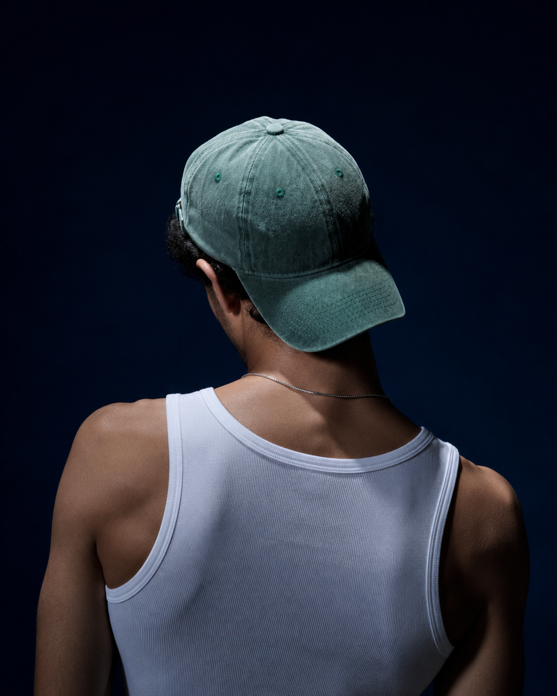 Acid-Washed Baseball Cap – Green