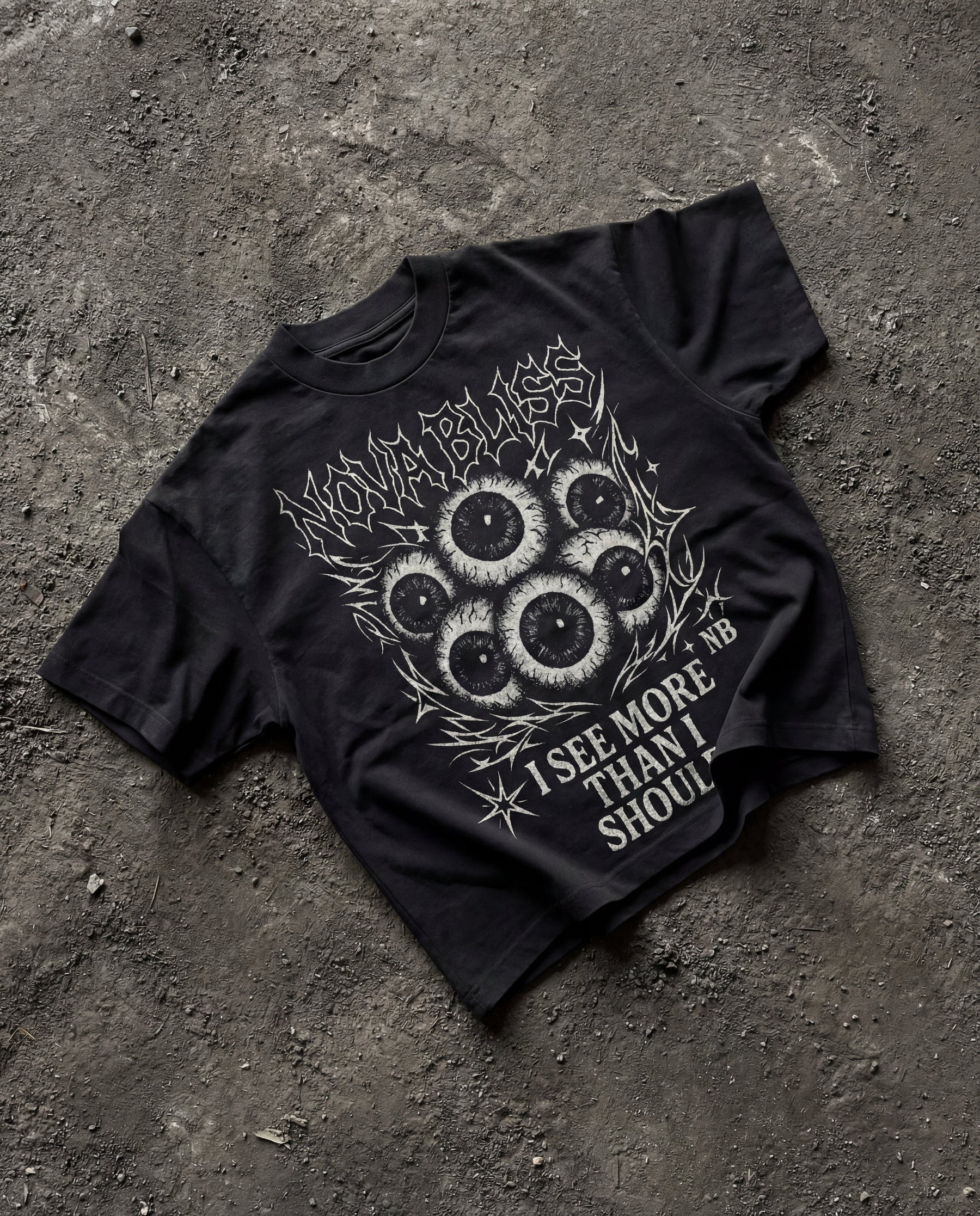 I See More Than I Should Black Boxy Tee
