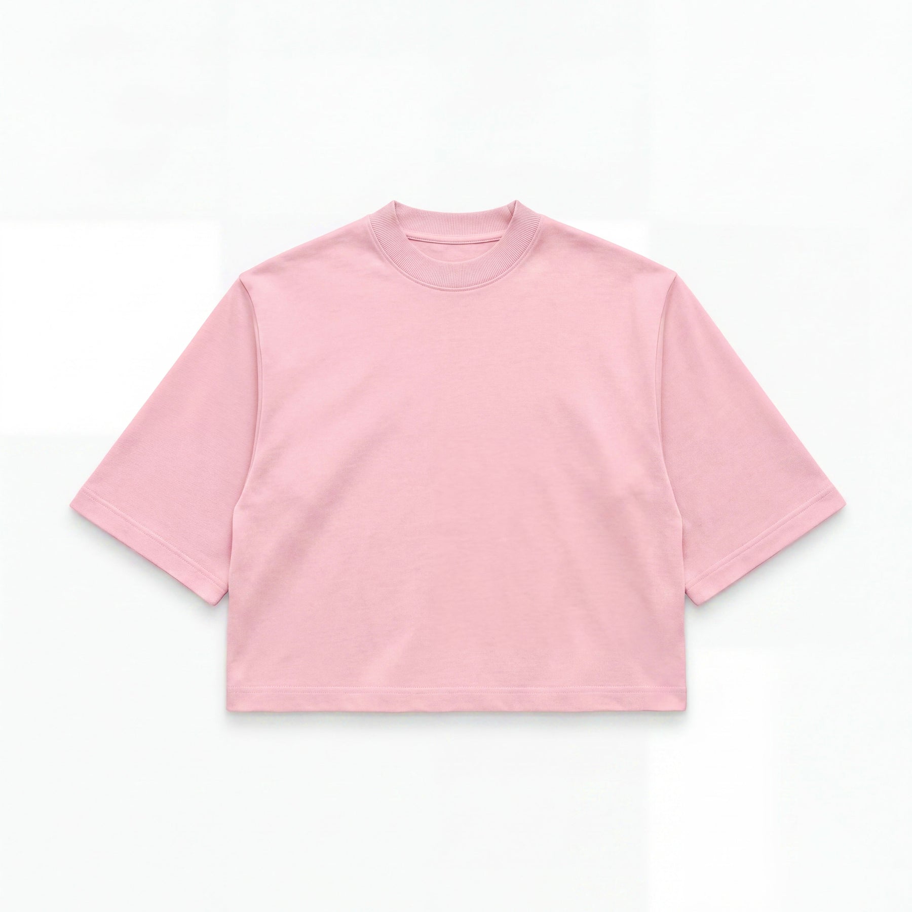 Plain Pink Boxy Tee