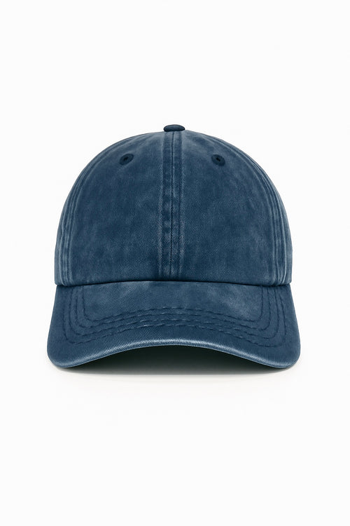 Acid-Washed Baseball Cap – Blue