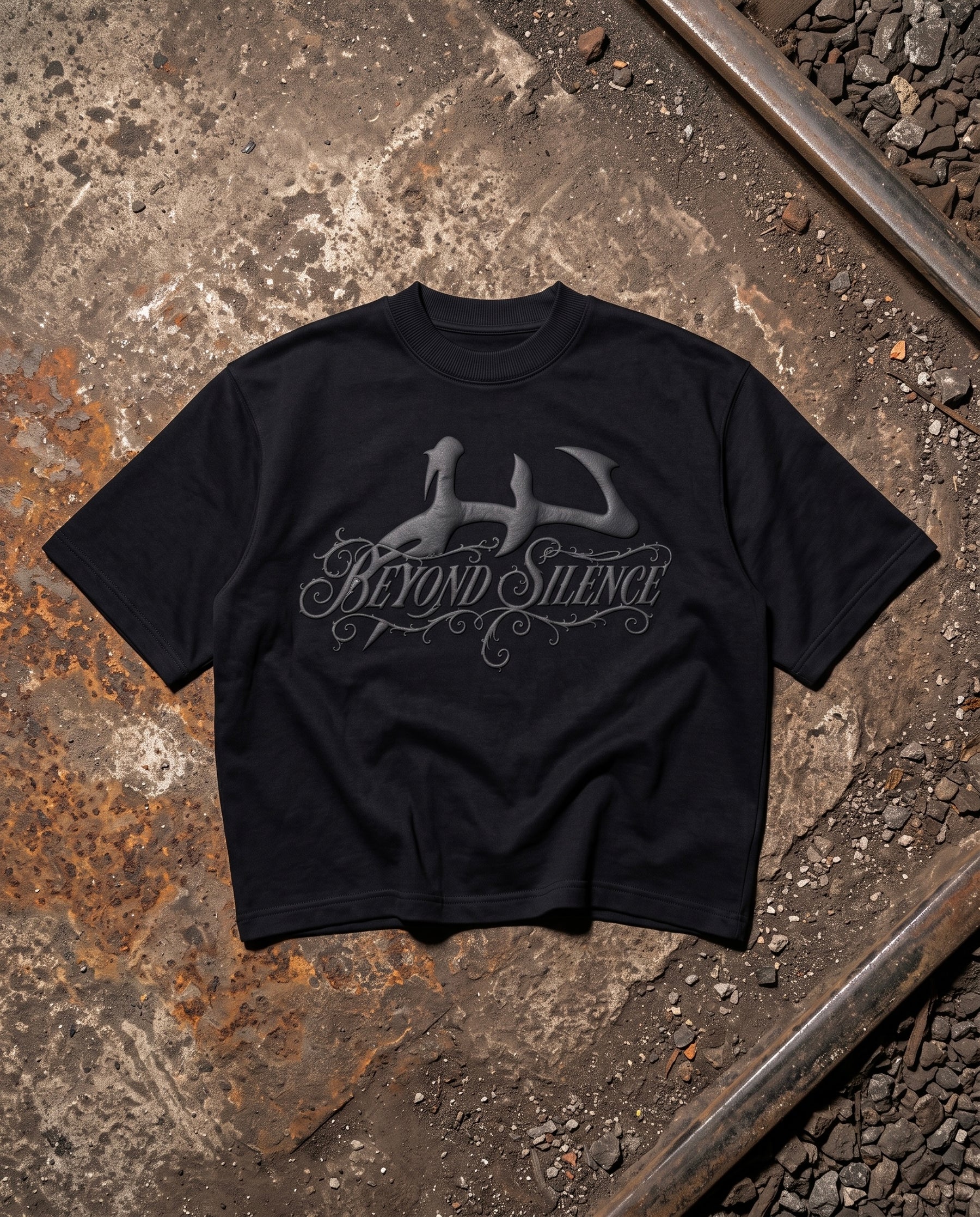 Beyond Silence Boxy Tee ( PUFF - PRINT )