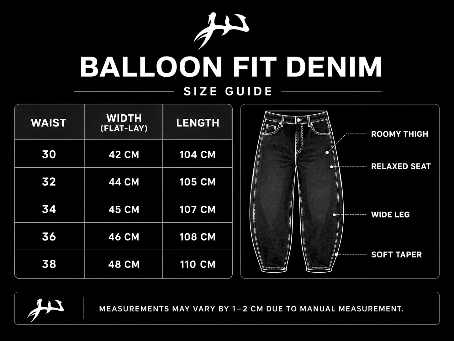 DARK SHADOW - BAGGY BALLOON DENIM