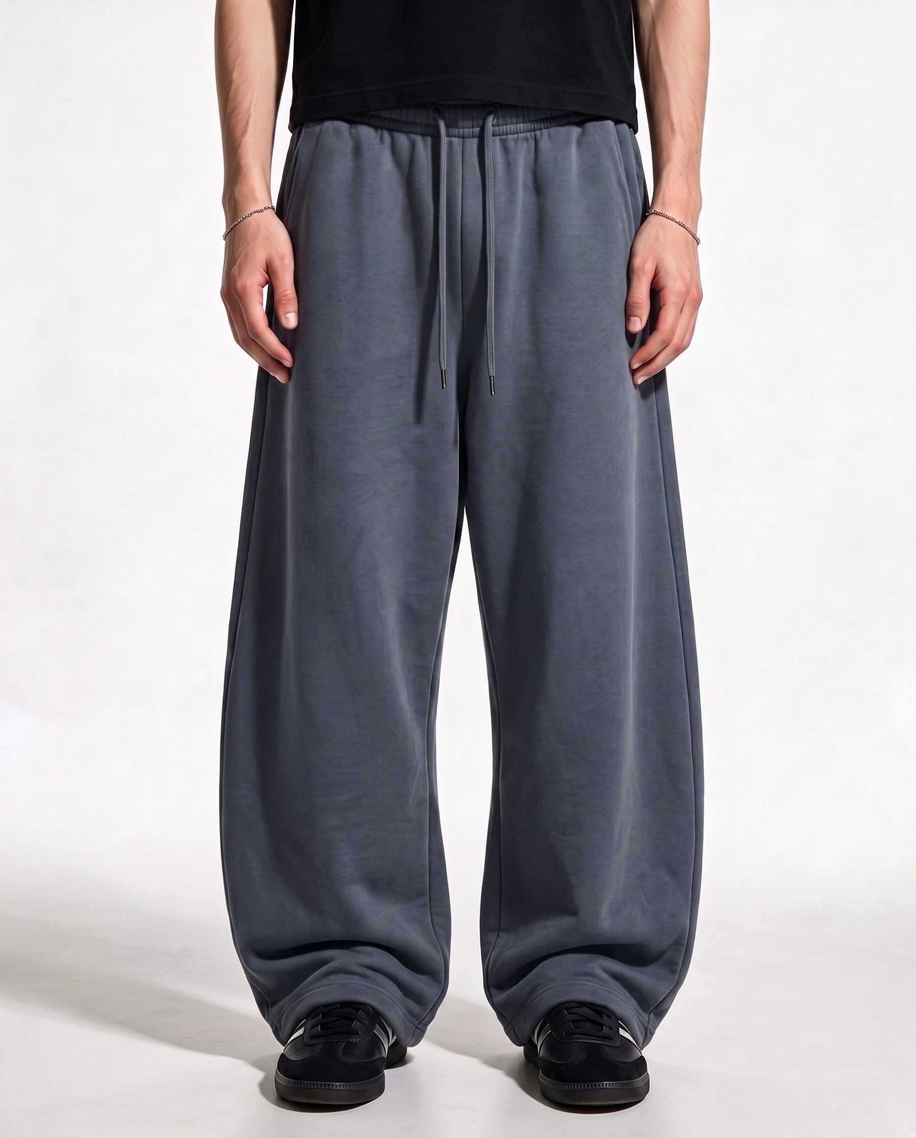 Steel Gray Balloon Sweatpants