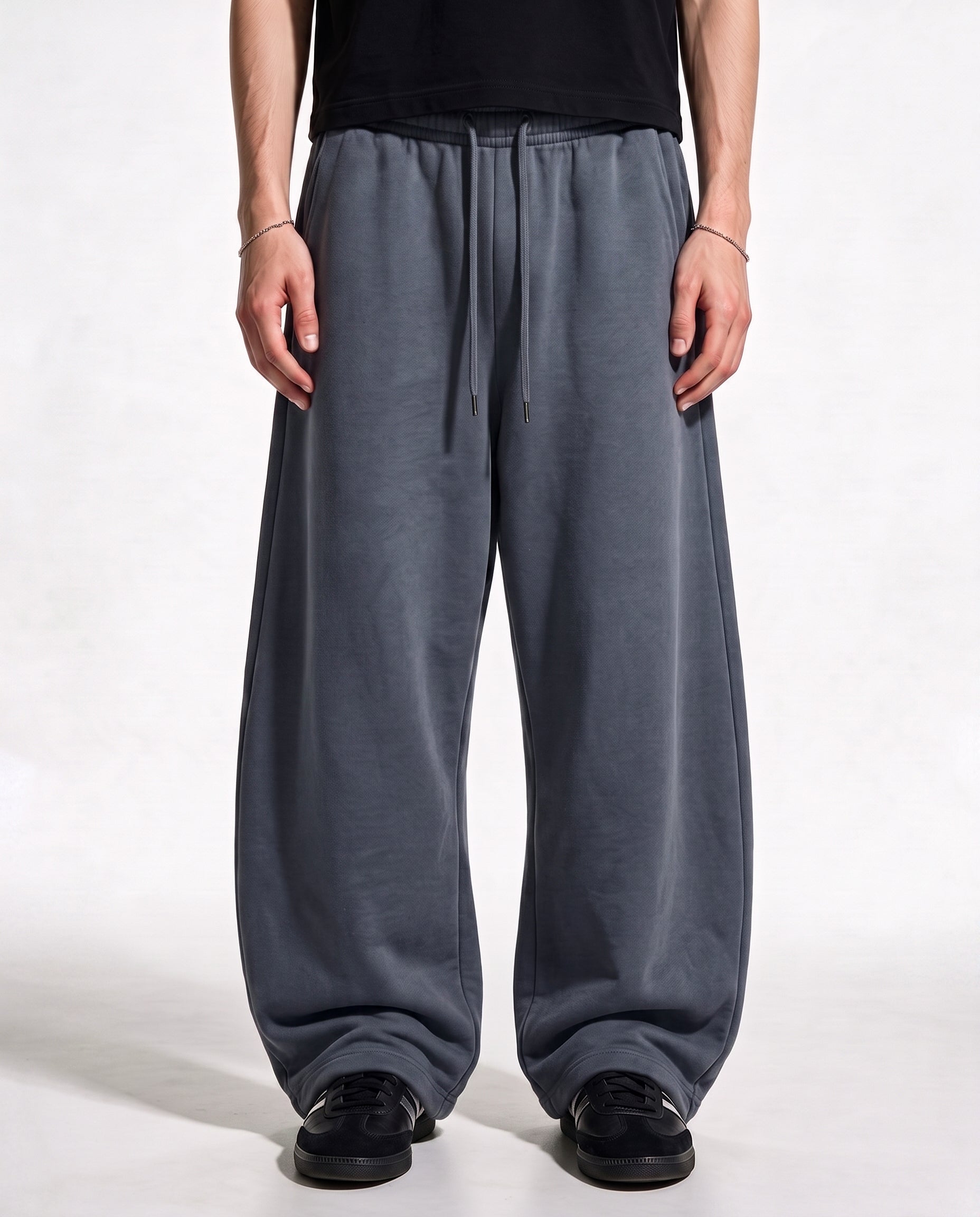 Steel Gray Balloon Sweatpants