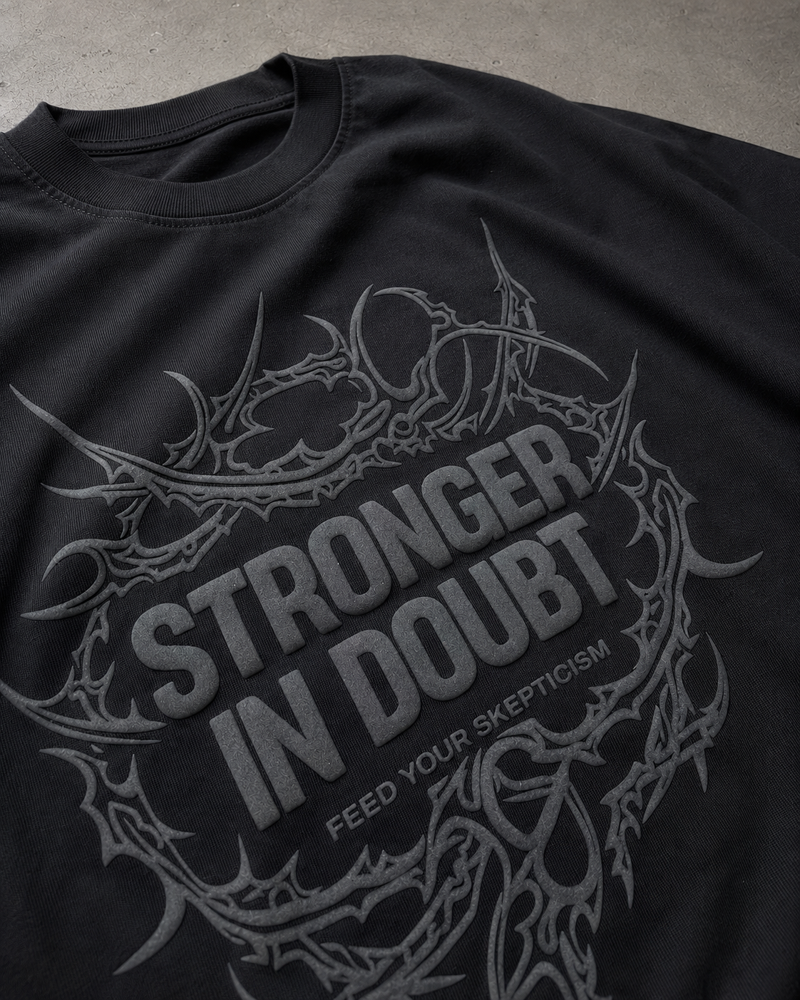 Doubt Theory Boxy Tee ( PUFF - PRINT )
