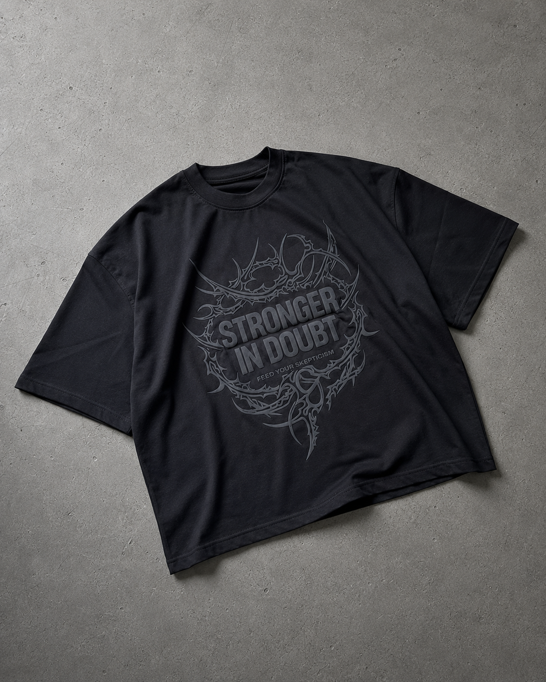Doubt Theory Boxy Tee ( PUFF - PRINT )