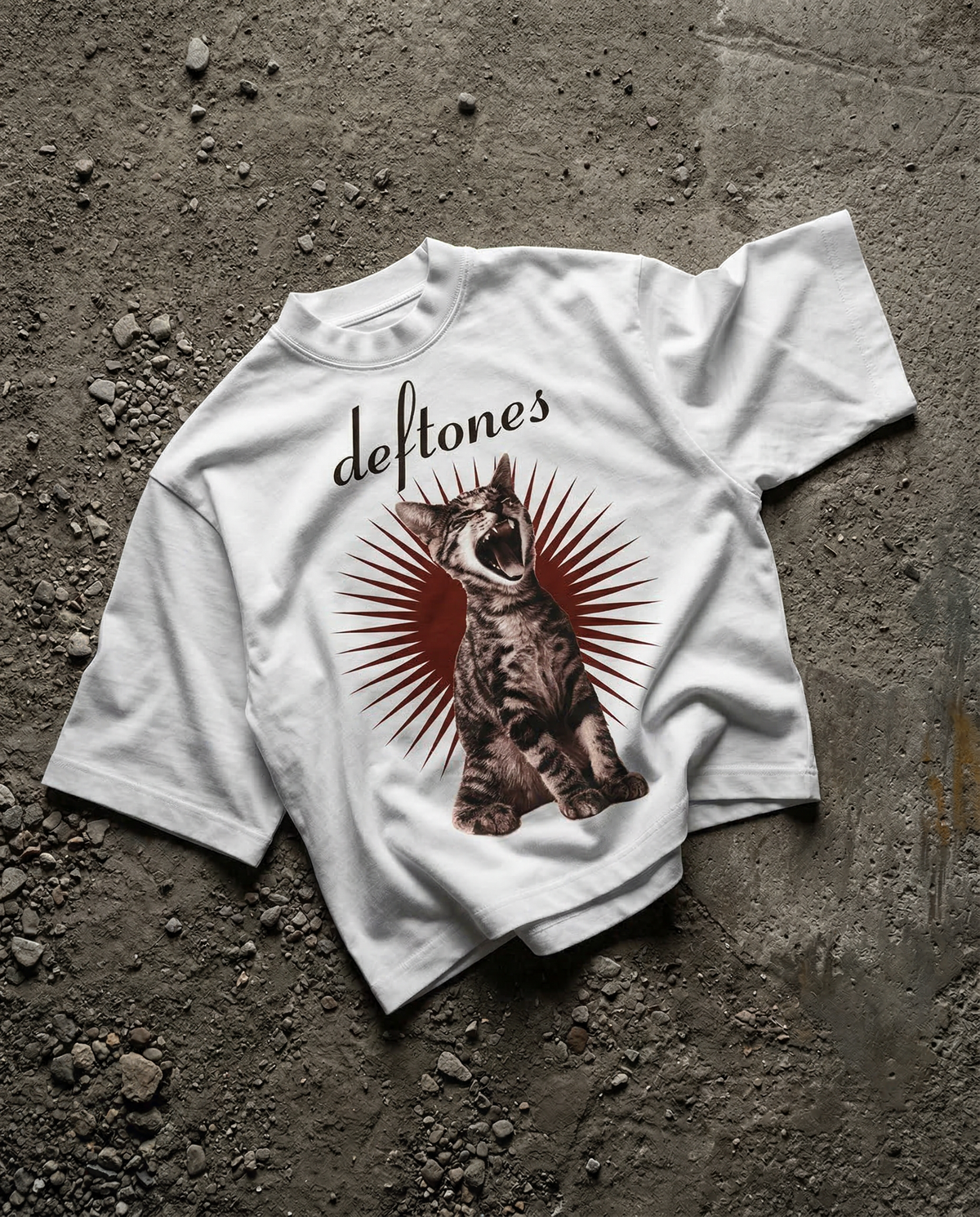 Classic Deftones White Boxy Tee