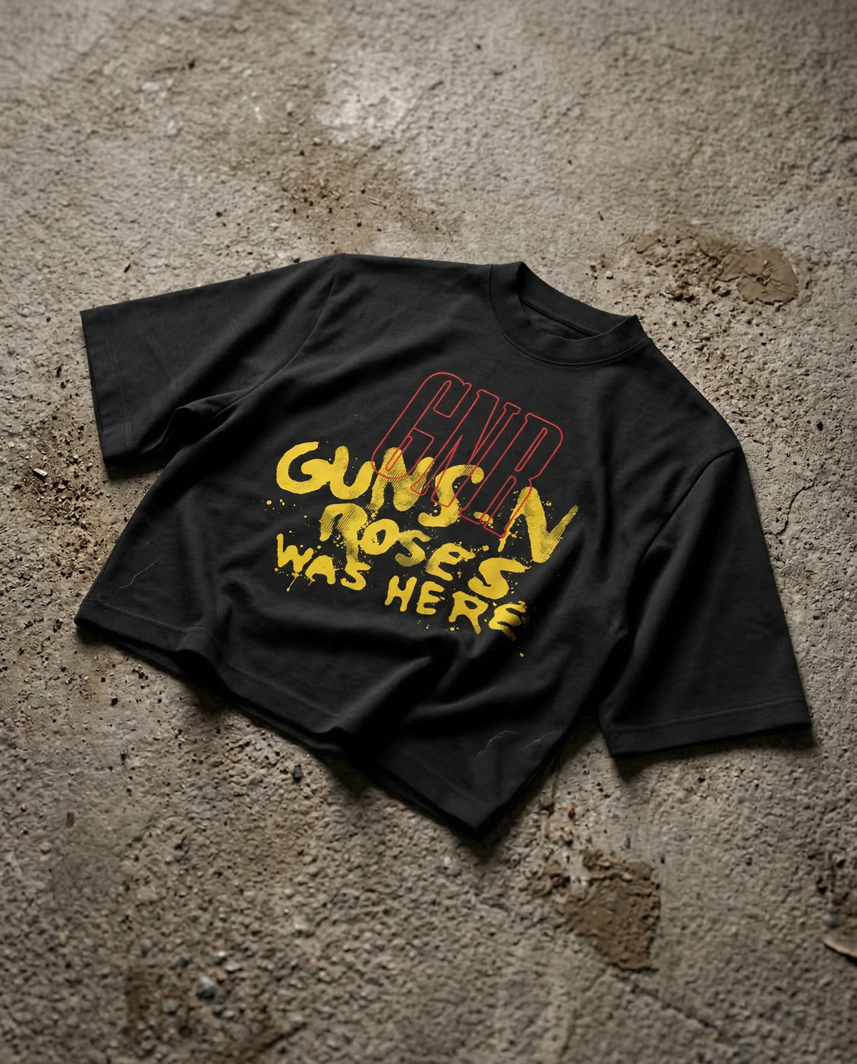 Guns N Roses Black Boxy Tee