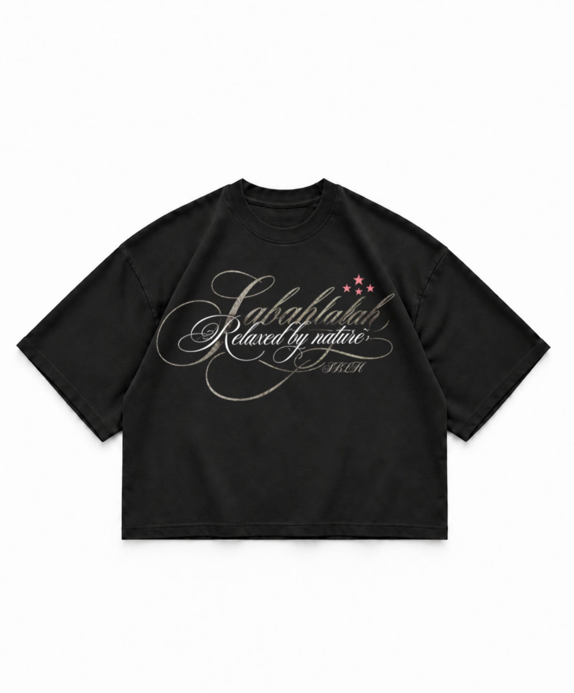 Relaxed Boxy Tee Black