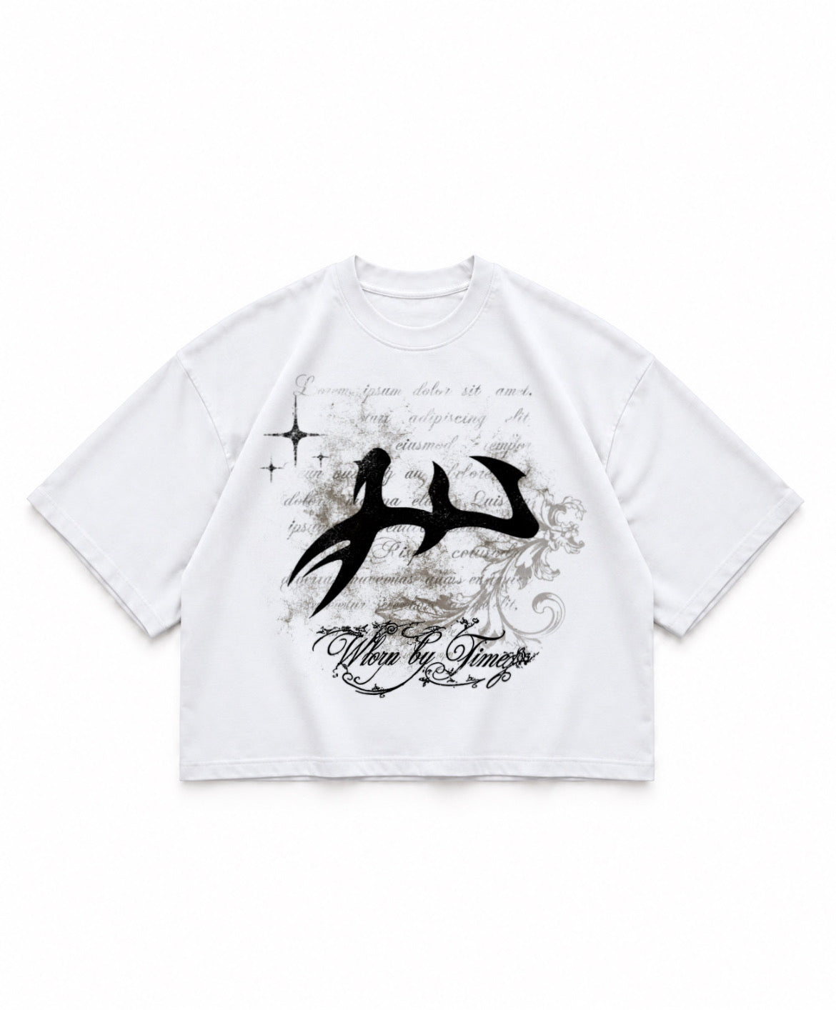 Worn by Time Boxy Tee white