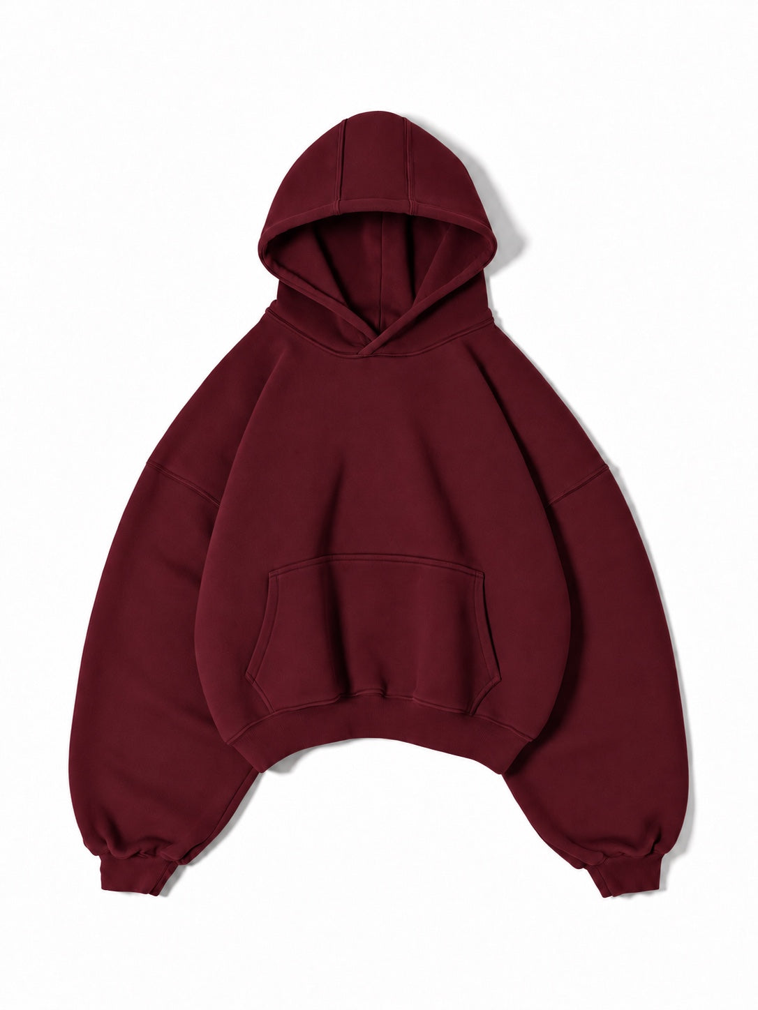 Essential Blank Hoodie Burgundy - Front