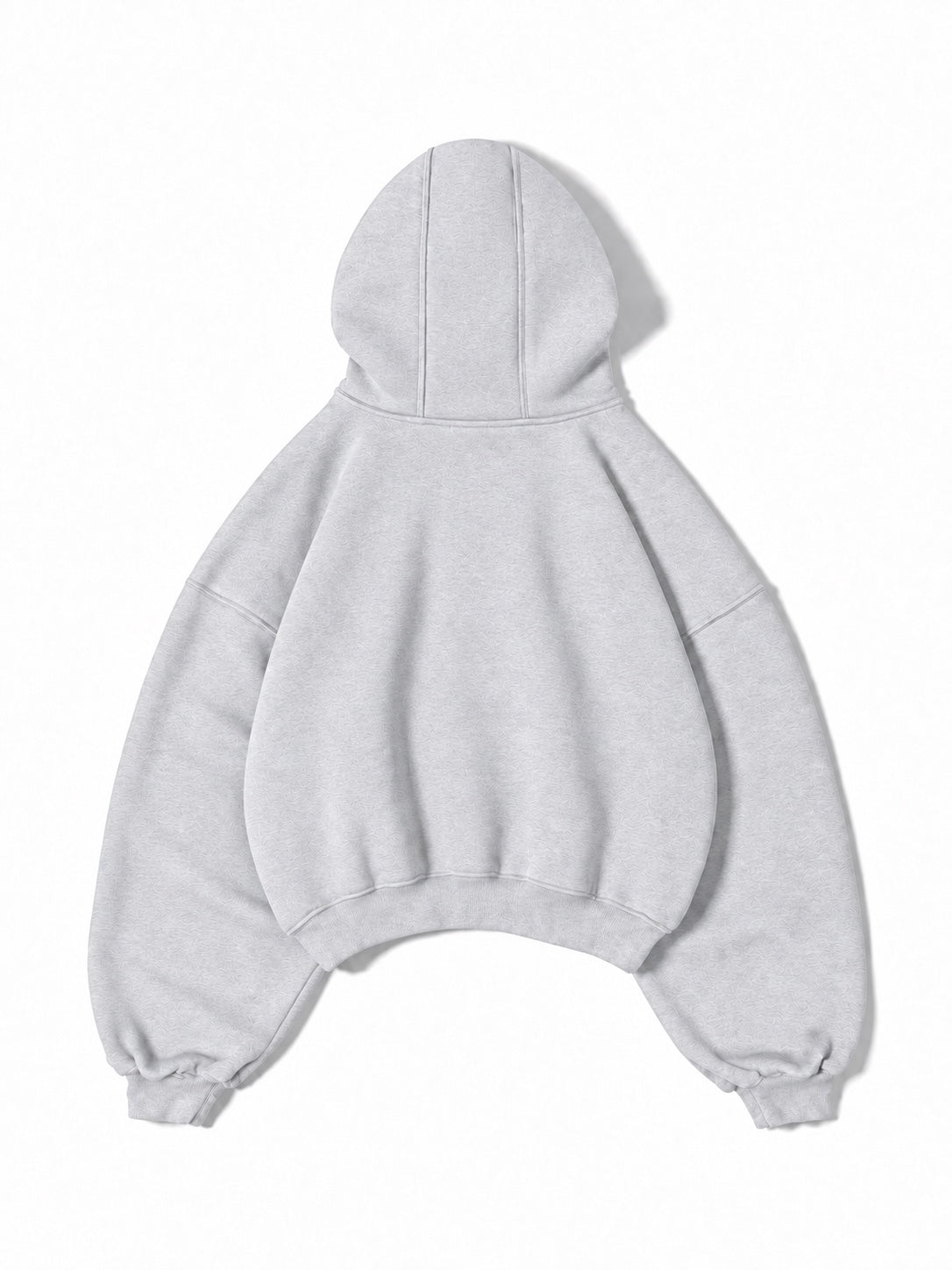 Essential Blank Hoodie Light Grey - Back