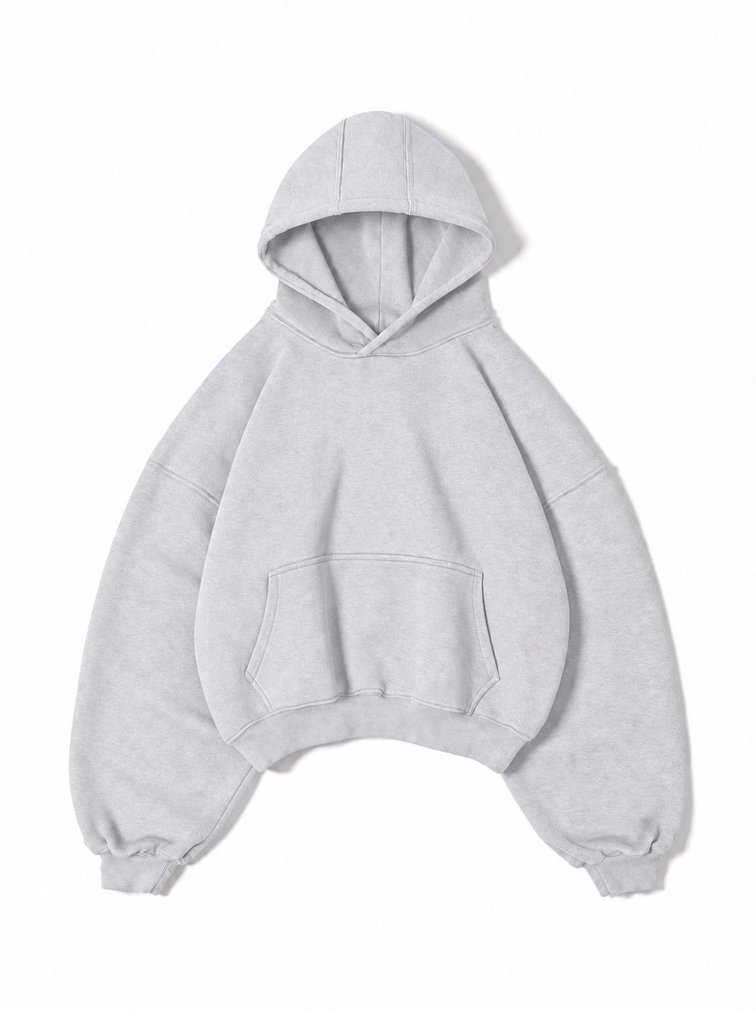 Essential Blank Hoodie Light Grey - Front