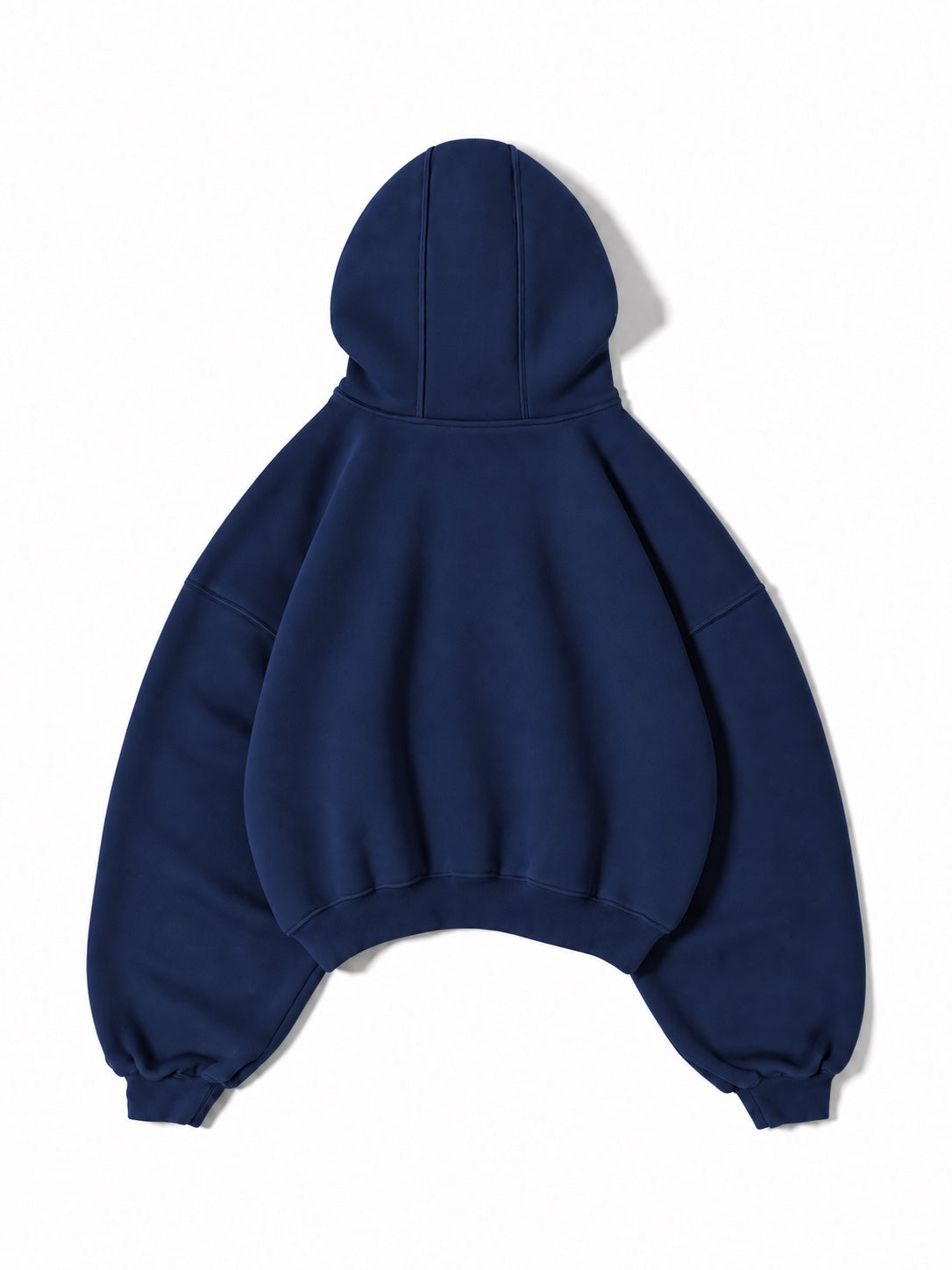 Essential Blank Hoodie Navy - Back