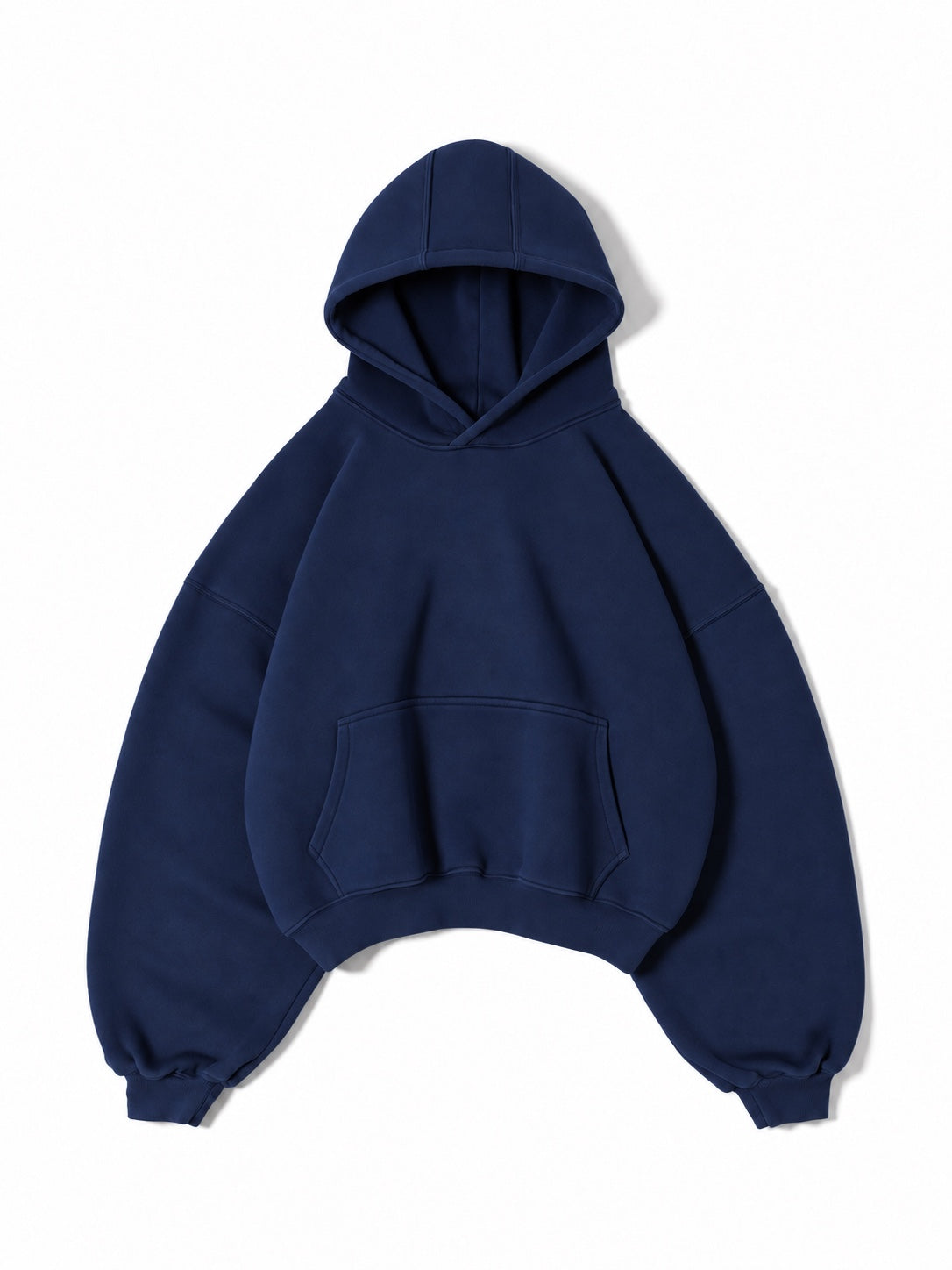 Essential Blank Hoodie Navy - Front