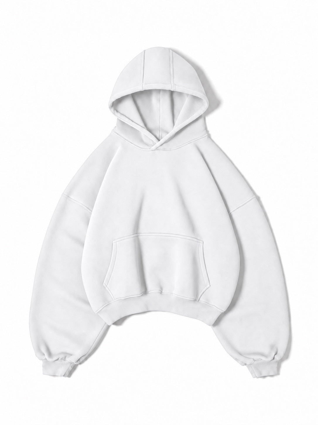 Essential Blank Hoodie White - Front