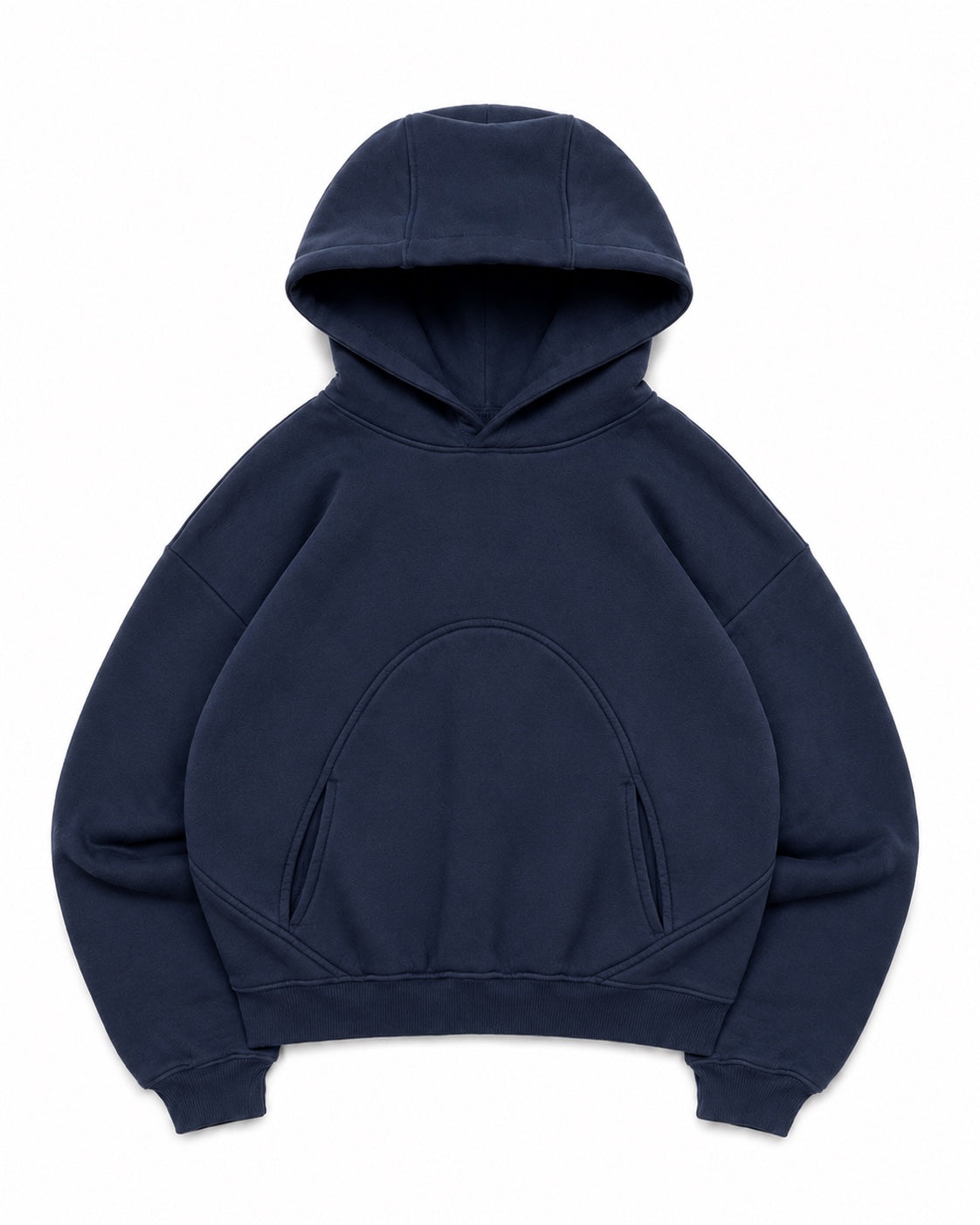 SBLH Navy Arc Boxy Hoodie